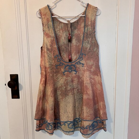 Free People Beaded Sundress Size M - Picture 3 of 4